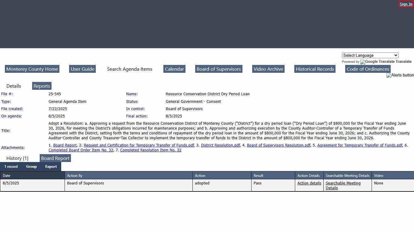 County of Monterey - File #: 25-545
